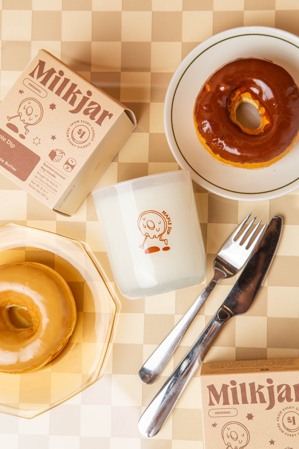 Milk Jar Maple Dip Candle