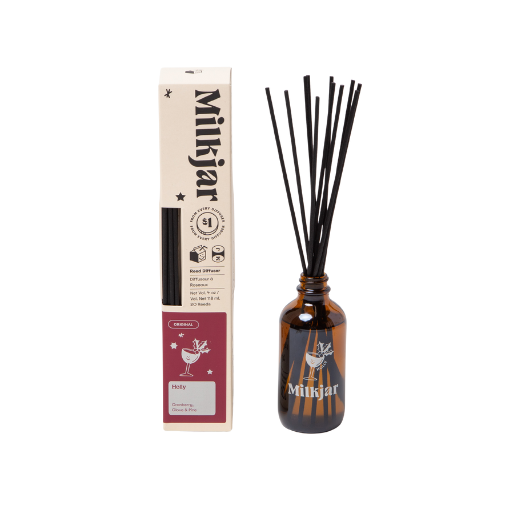 Milk Jar Holly Diffuser