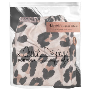 Quick Drying Hair Towel Leopard