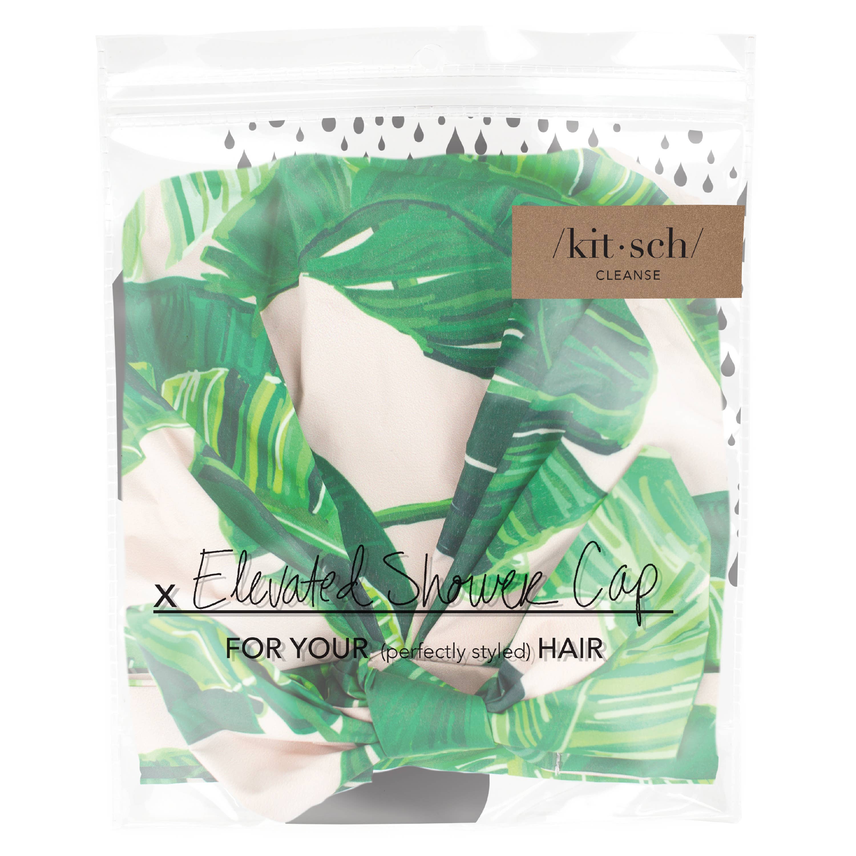 Luxury Shower Cap Palm Print