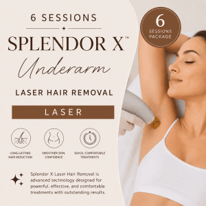 6 Sessions Underarm Laser Hair Removal