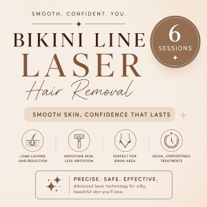 6 Sessions Bikini Laser Hair Removal