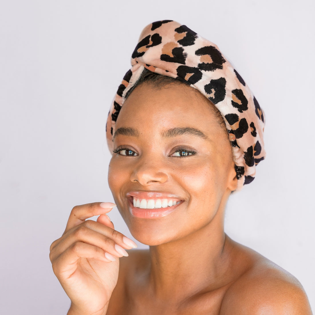 Quick Drying Hair Towel Leopard
