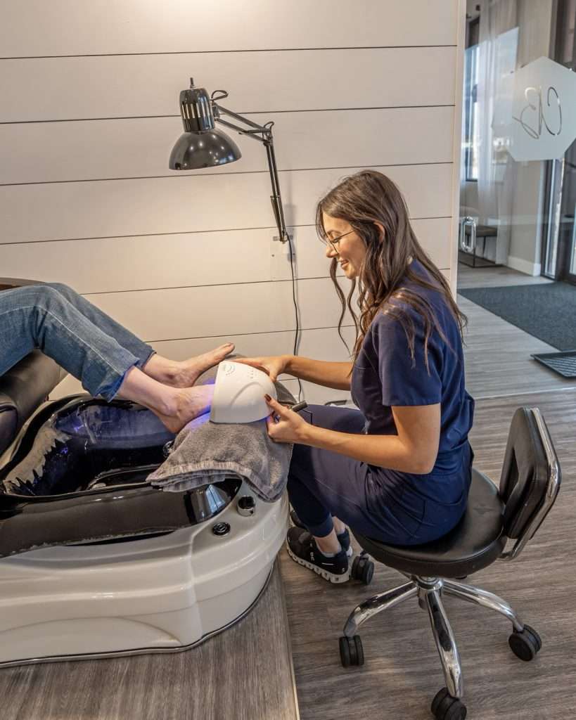 Pedicure spa treatment at Ciao Bella