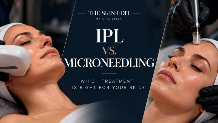 IPL photofacial vs microneedling treatments at Ciao Bella Advanced Aesthetics in Grande Prairie